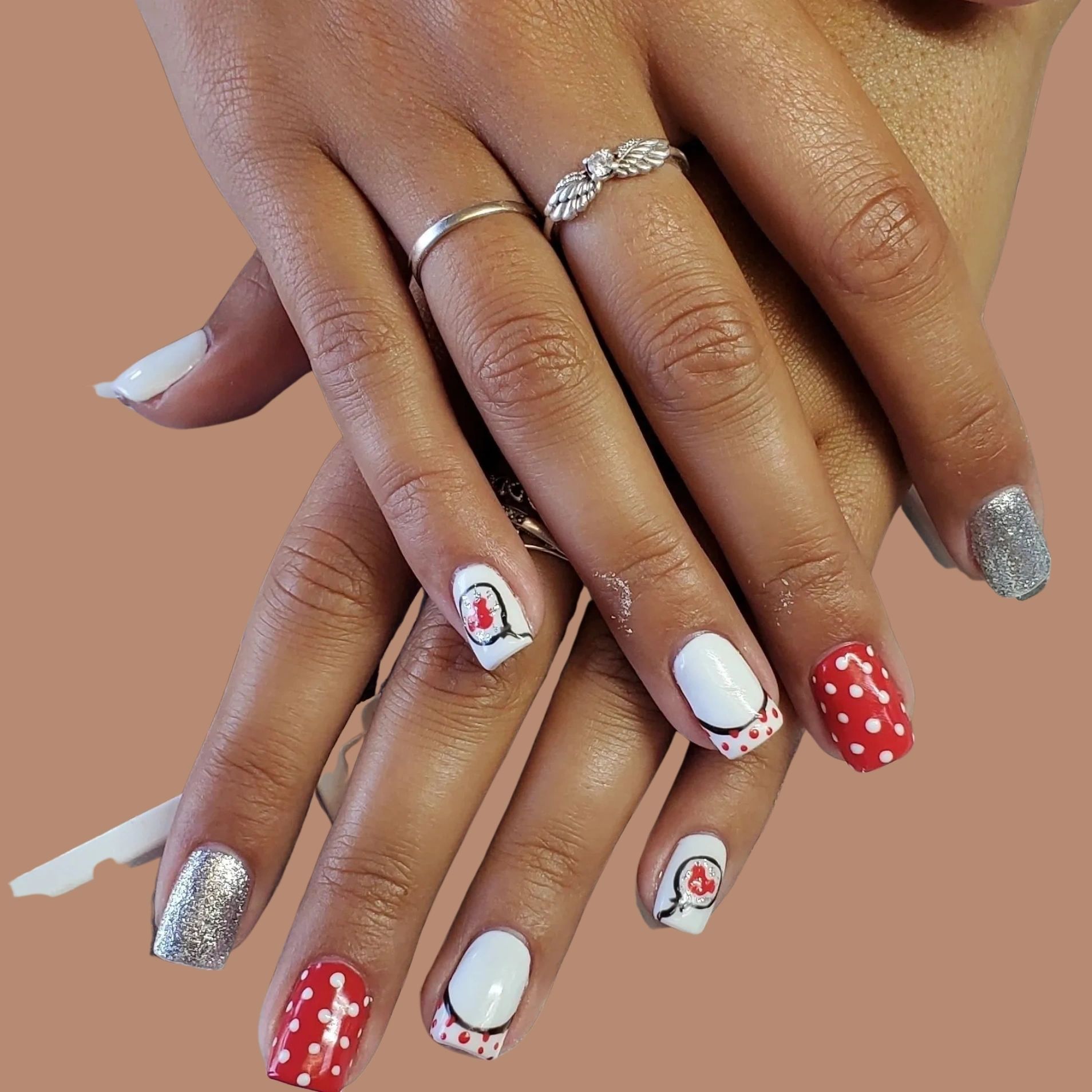 Festive nail art design